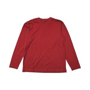 Long-Sleeve Crewneck Shirt Red Muji